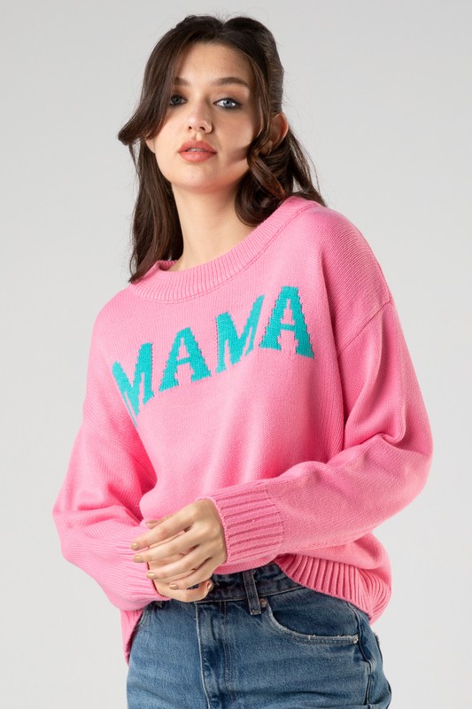 Mama Sweater, Pink (MONDAY NEW ARRIVAL)