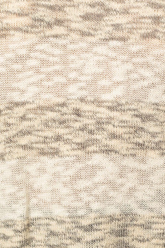 Benji Stripe Sweater, Ivory/Grey
