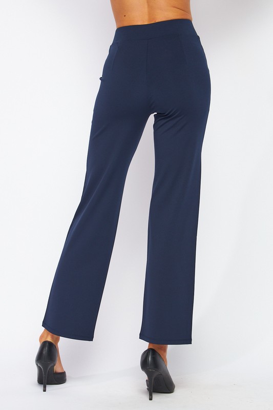 Tailored Stretch Trousers, Navy