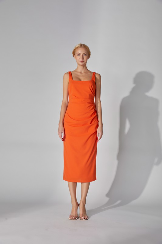 Made You Look Midi, Orange