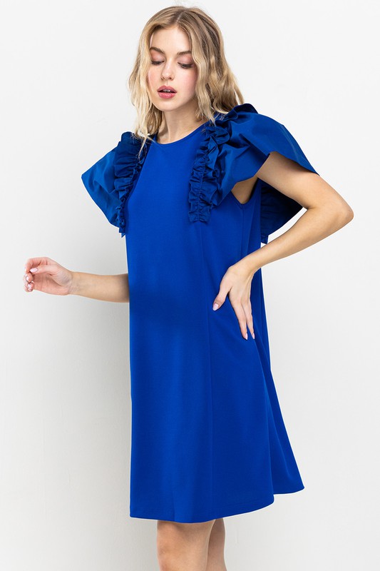 Katrina Shift Dress, Royal Blue