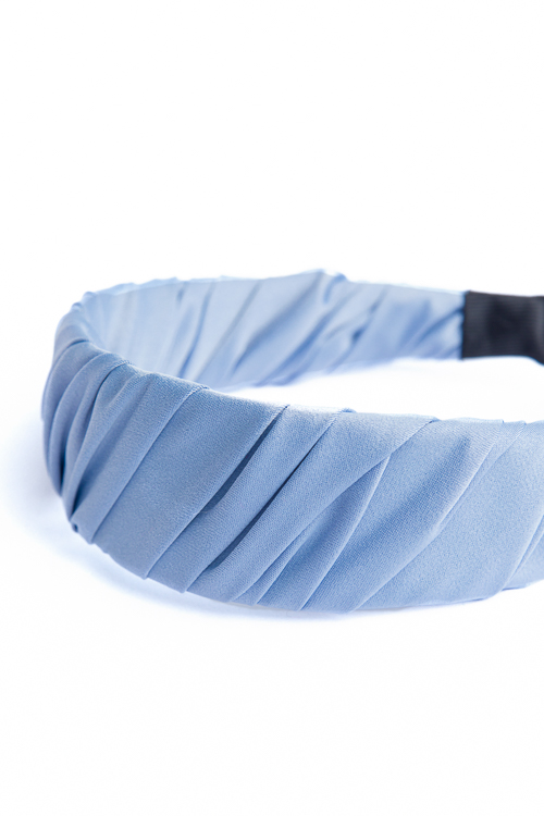 Satin Headband, Lt. Blue