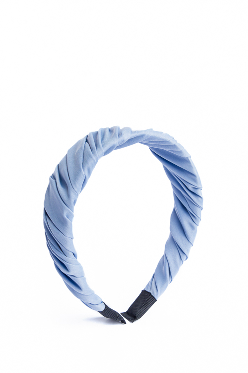Satin Headband, Lt. Blue