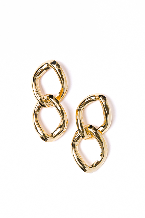 2 Twisted Marquise, Gold