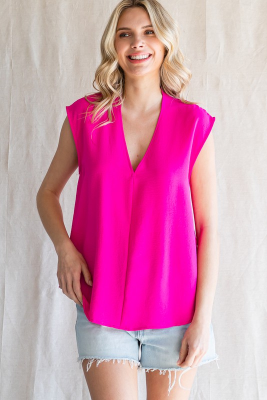 Reese Top, Hot Pink