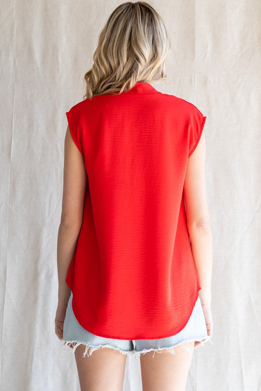 Reese Top, Tomato Red