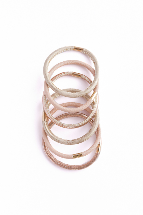 Leslie Leather Bracelet Set