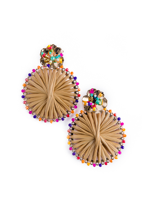 Island Time Wrapped Earring, Multi