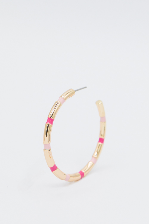 Nellie Earrings, Pink