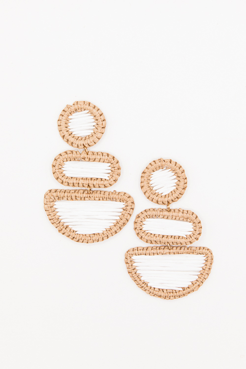 Corey Earrings, Natural