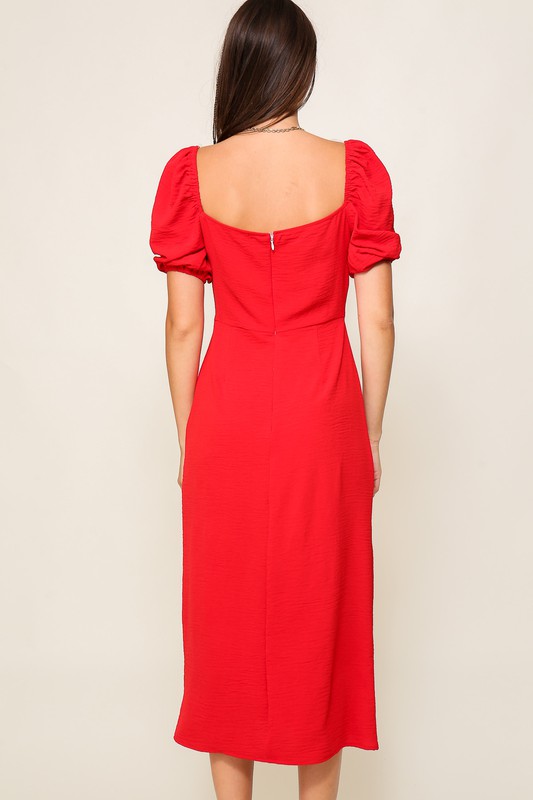 Red Hot Slit Midi