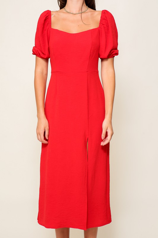 Red Hot Slit Midi