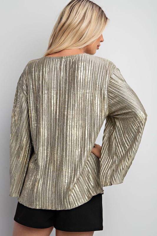 Pleated Gold Top
