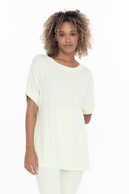 Dolman Tunic Tee, White