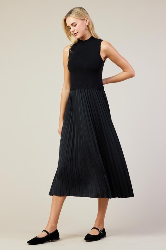 Pleated Contrast Midi, Black - 21755206_e5ee2d93-a381-4604-b96b-9495ab055b4f.jpg