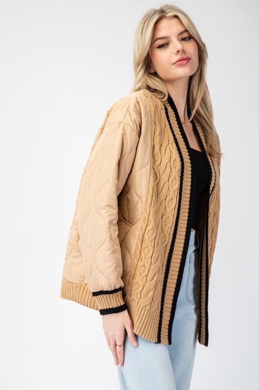 Cable Trim Quilted Jacket, Coco - 21898768_d8030e54-a102-40d8-ada5-2c429797c116.jpg