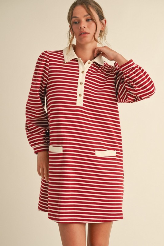 Margie Stripe Dress, Burgundy/I - 22243647_39496959-a09b-4716-b3e4-a7c792f7e472.jpg