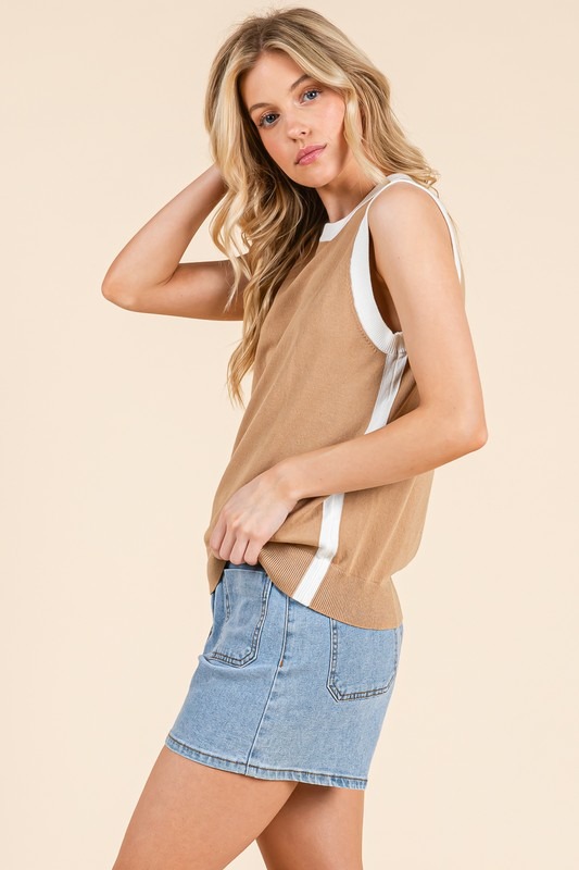 Two-Tone Knit Tank, Taupe - 23718896_63c0462c-680d-49b5-a826-a1999b736bd4.jpg
