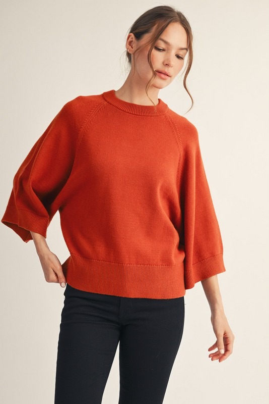 Lena Solid Sweater, Rust - 23775818_520e4e9c-c2c4-4468-984b-eb59d0616d2d.jpg