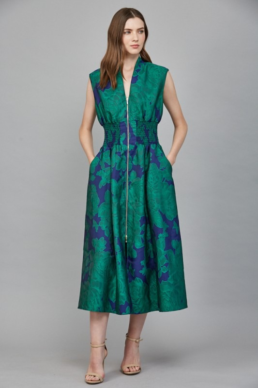 Floral Jacquard Zip Maxi, Green - 24287045_2b0eb0e2-a7c2-4a7d-900c-3e0d6810ab9d.jpg