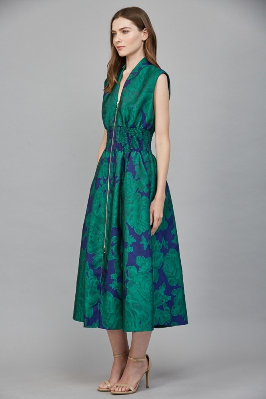 Floral Jacquard Zip Maxi, Green - 24287045_f2e4de38-f8b6-4160-ba58-7006080c71e9.jpg