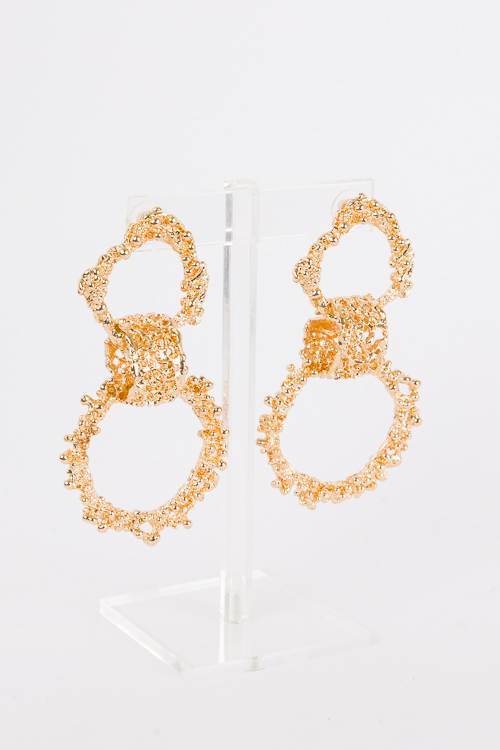 Statement Circle Link Earring