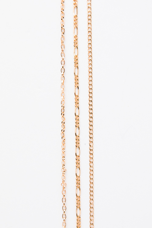 3 Chain Layered Necklace