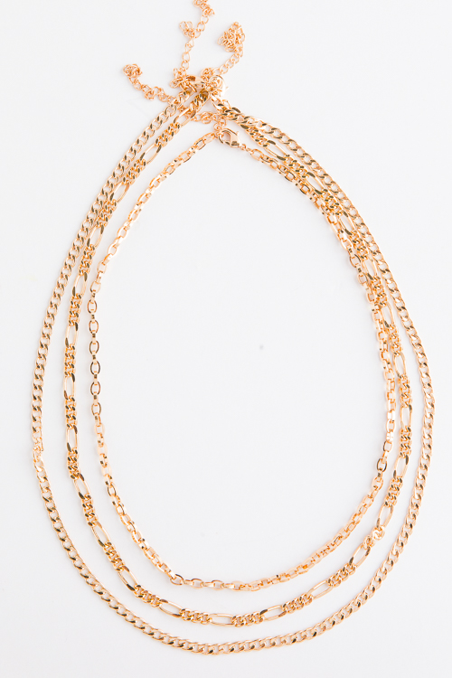 3 Chain Layered Necklace