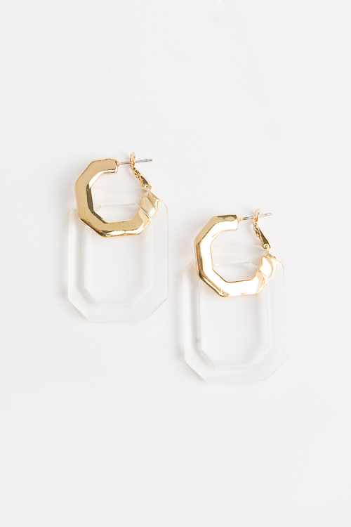 Double Octagon Earrings