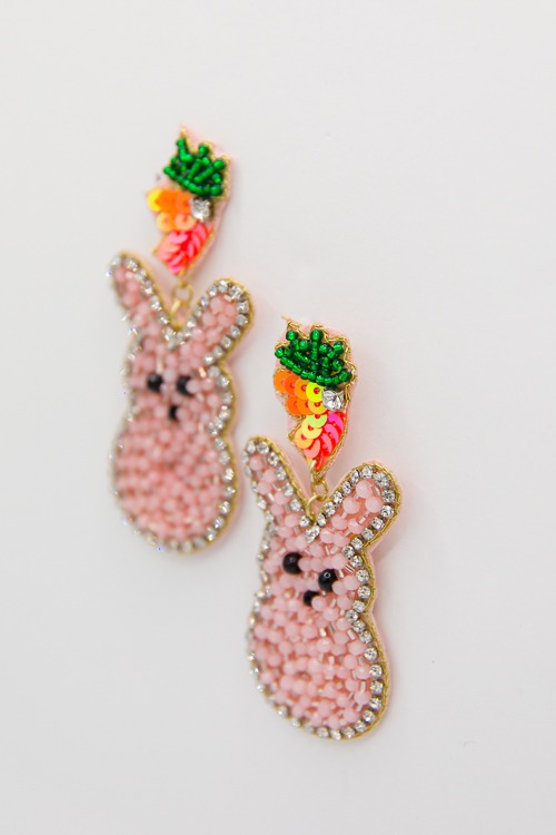 Easter Bunny Bead Earring, Pink - 2K9A0400-Edit.jpg