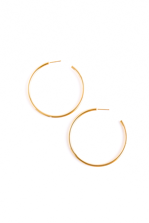 Jillian Gold Dipped Hoops
