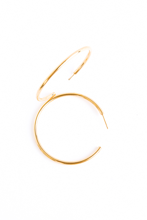 Jillian Gold Dipped Hoops
