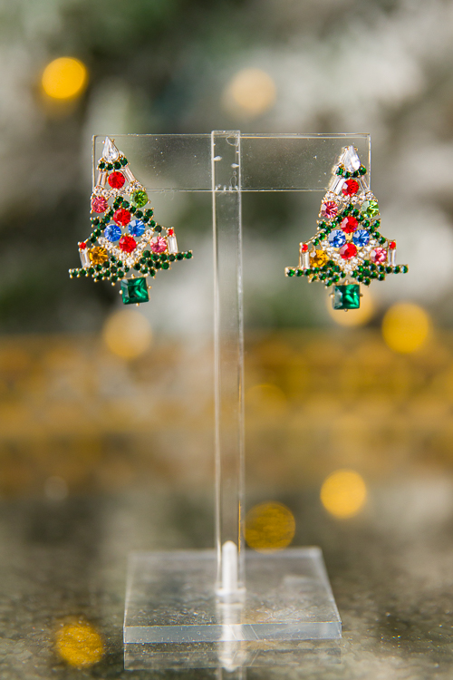 Christmas Tree Drop Earrings