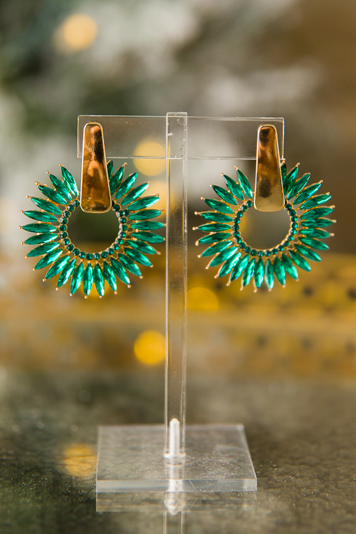 Green Stone Earring