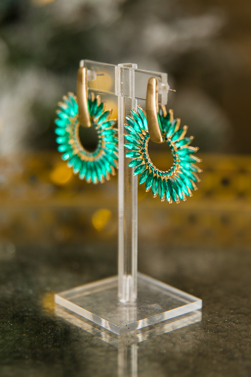 Green Stone Earring