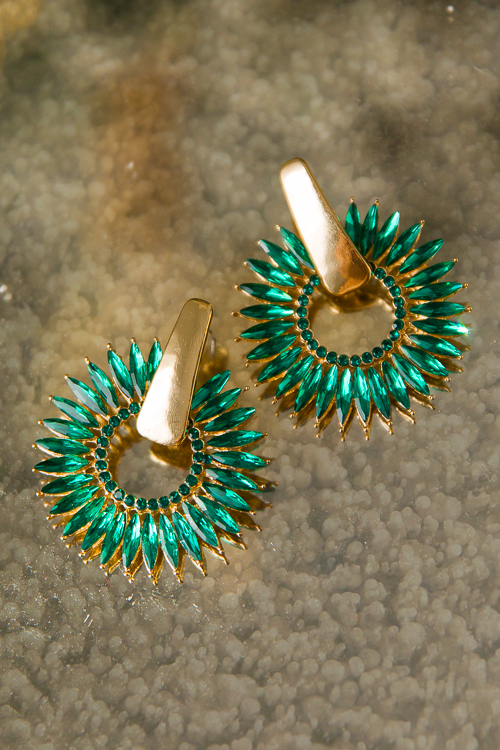 Green Stone Earring