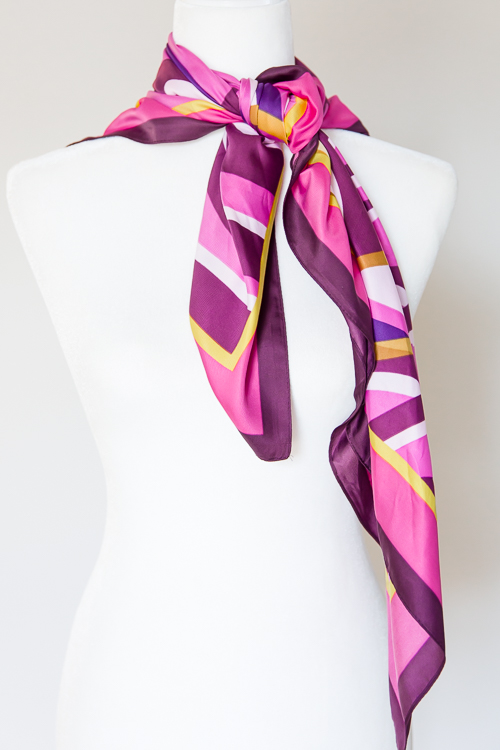Swirl Scarf, Purple/Pink