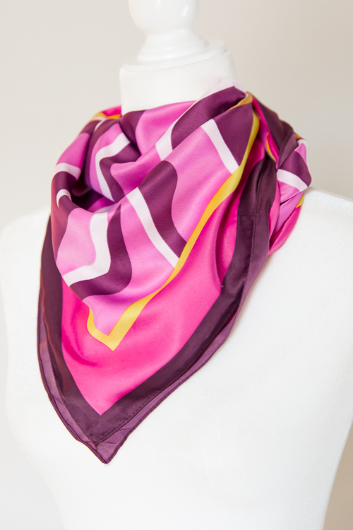 Swirl Scarf, Purple/Pink