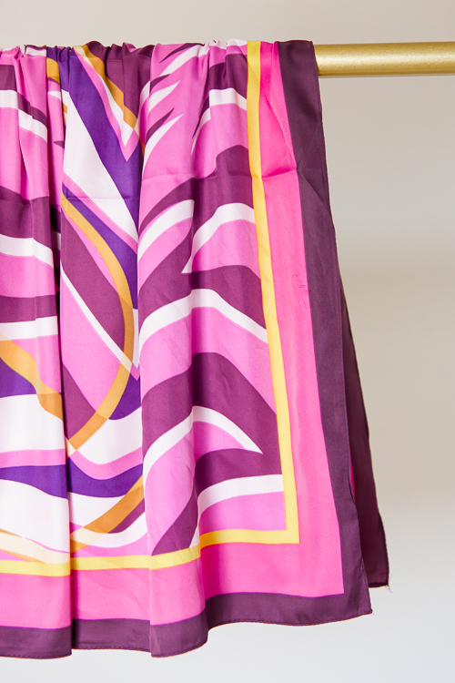 Swirl Scarf, Purple/Pink