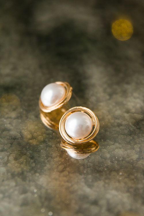 Twist Layered Pearl Earrings