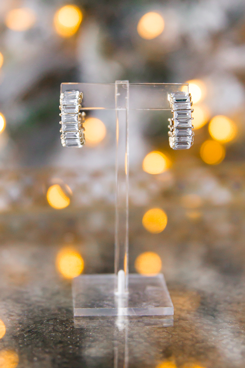 Baguette Hoops, Clear