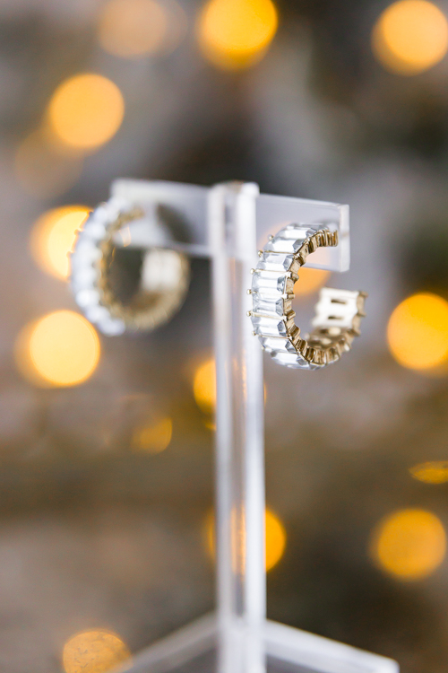 Baguette Hoops, Clear