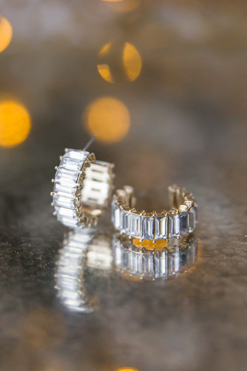 Baguette Hoops, Clear