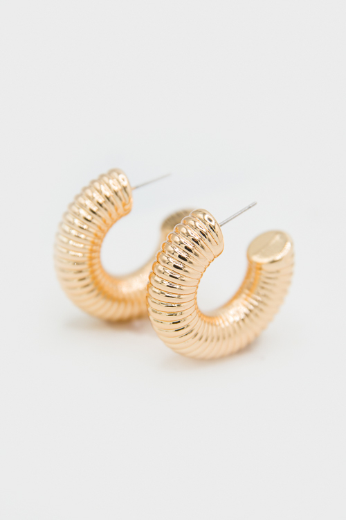 Coil Hoops, Gold