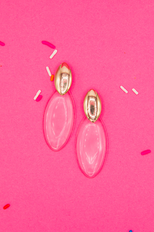 Acrylic Marquise Earrings