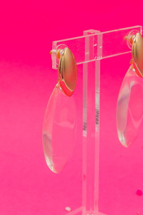 Acrylic Marquise Earrings