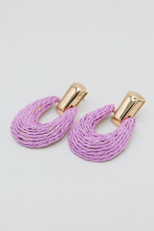 Ali Wrap Raffia Earrings, Lavender - 2K9A4114.jpg