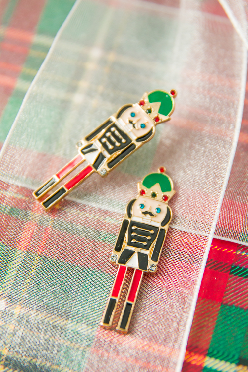 Nutcracker Earrings, Black