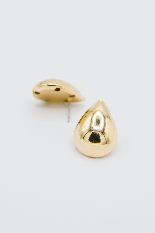 Theo Teardrop Earrings, Gold - 2K9A5185.jpg