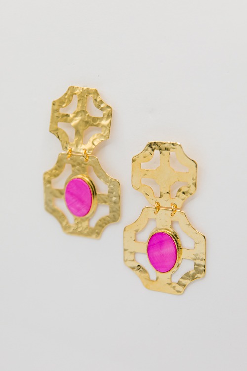 T. Jewels Stacy Earring, Pink